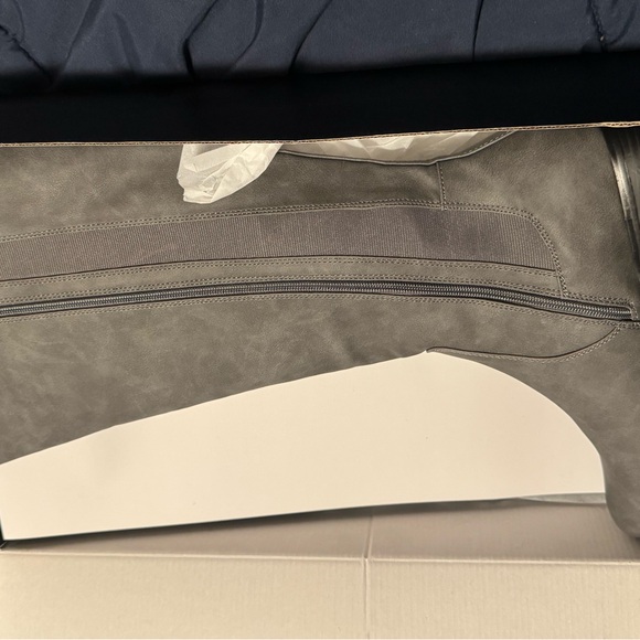 Lane Bryant Gray Knee High Wide Width Boots - Picture 2 of 6